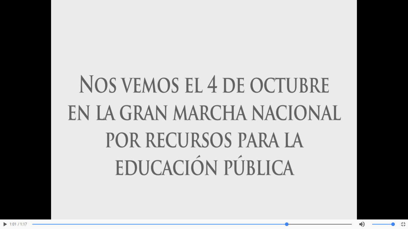 4 de octubre marcha edu publica