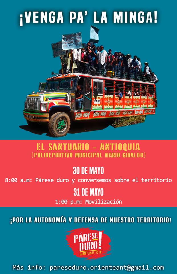 Venga pa la Minga Oriente Antioqueño