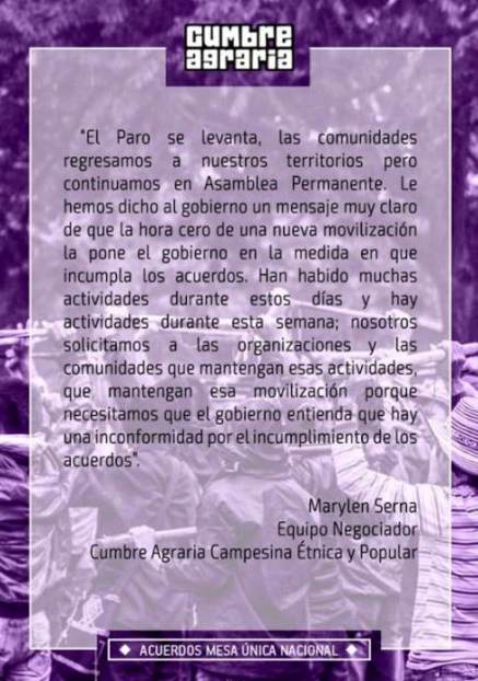 finaliza vistorioso el paro 2016