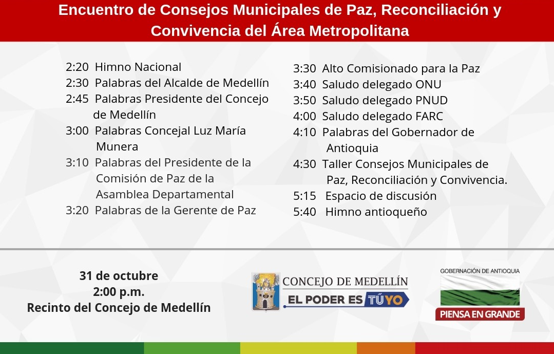 ENCUENTRO DE CONSEJOS MUNICIPALES DE PAZ1