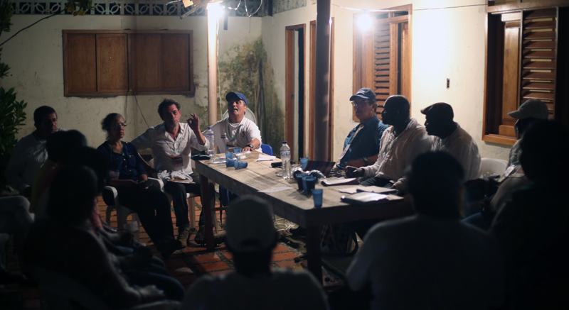 reunion con victimas de bojaya